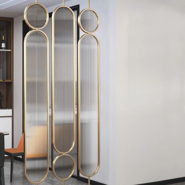 Dostosowana lekka luksusowa długa tęczowa szklana ścianka działowa, dekoracja biura, schronisko, weranda, salon, stal nierdzewna - AliExpress 15